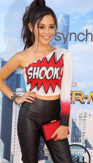 Jenna Ortega wearing Onna Ehrlich Crystal Clutch