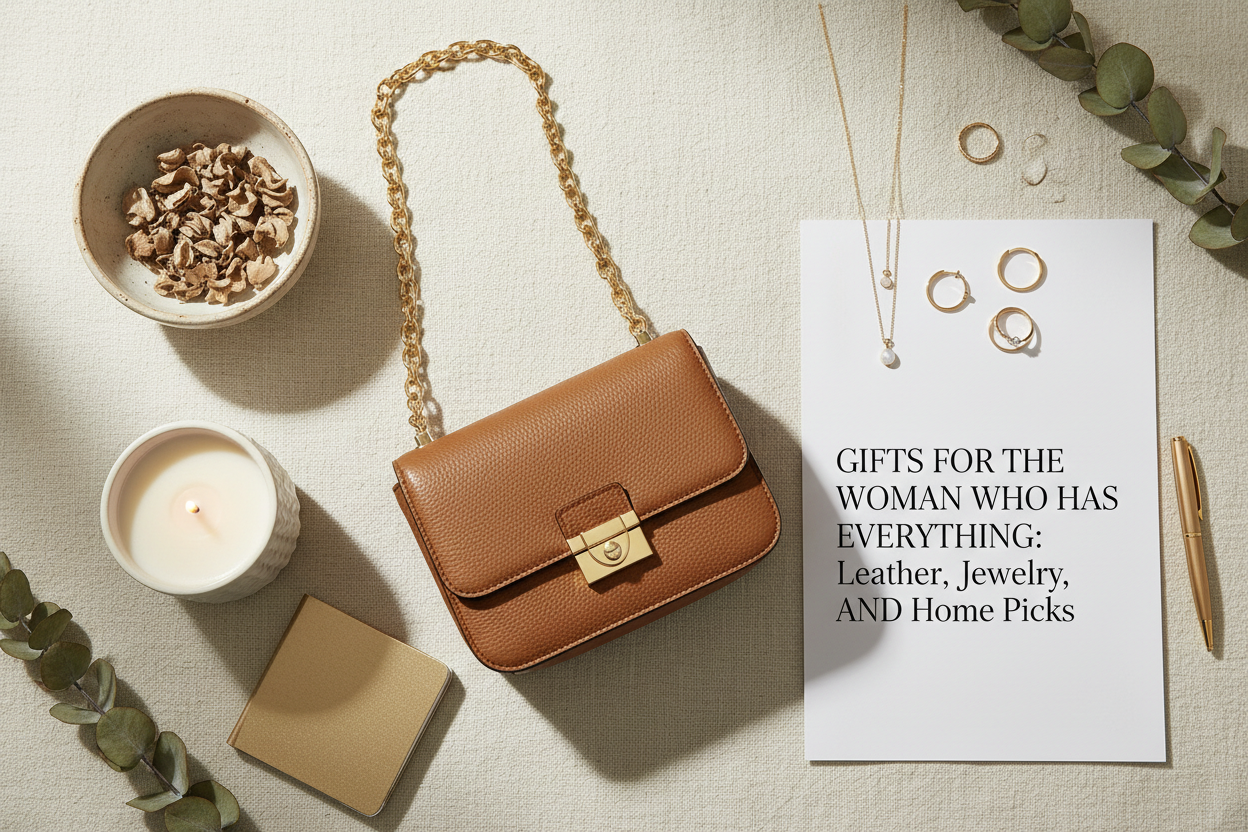 Gifts for the Woman Who Has Everything: Leather, Jewelry, and Home Picks
