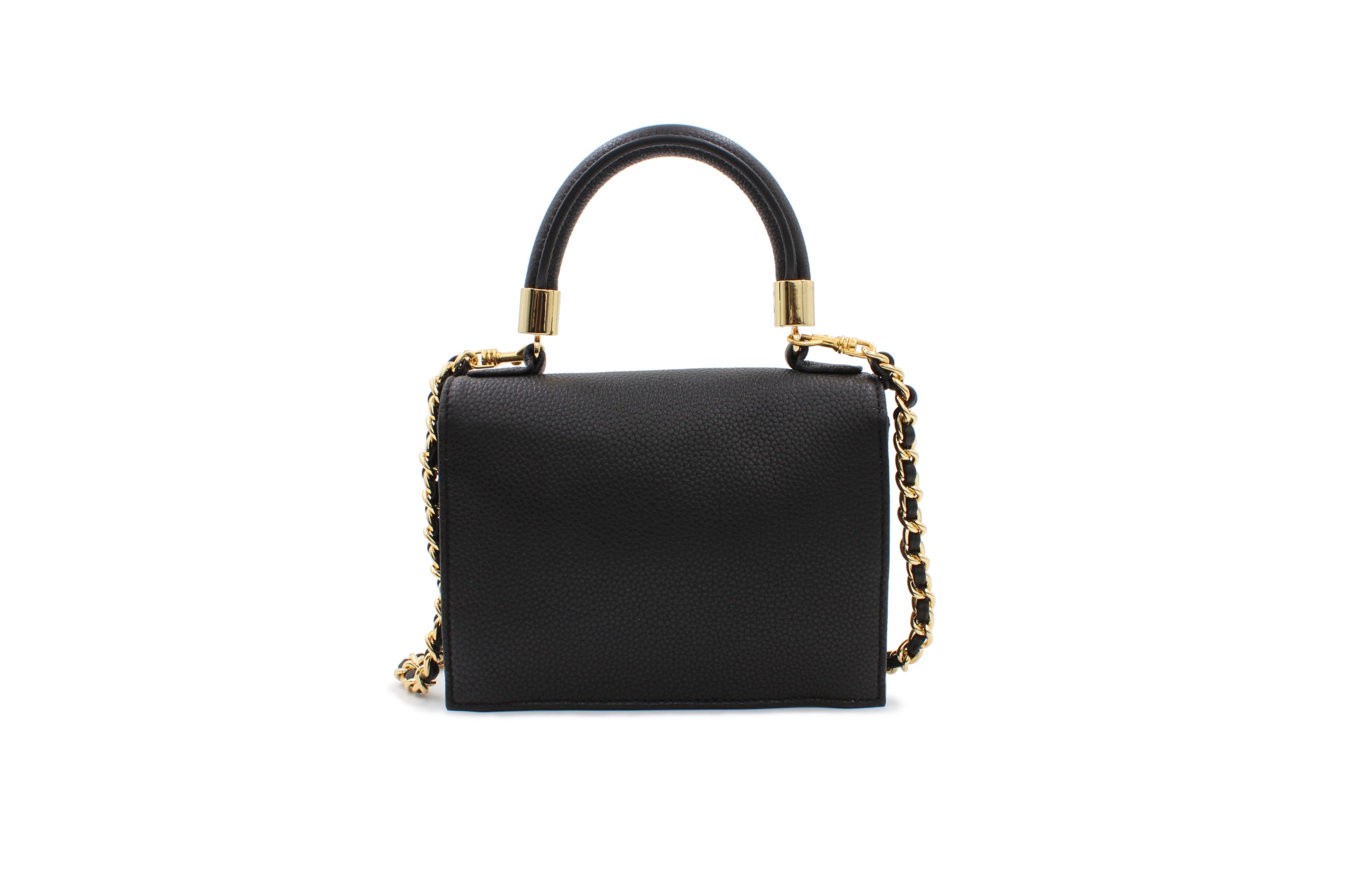 Mini Cloey  - Black Pebble Leather Bag