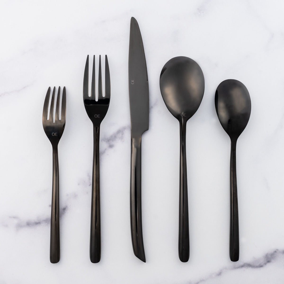 Cutlery Set Shinny Black 