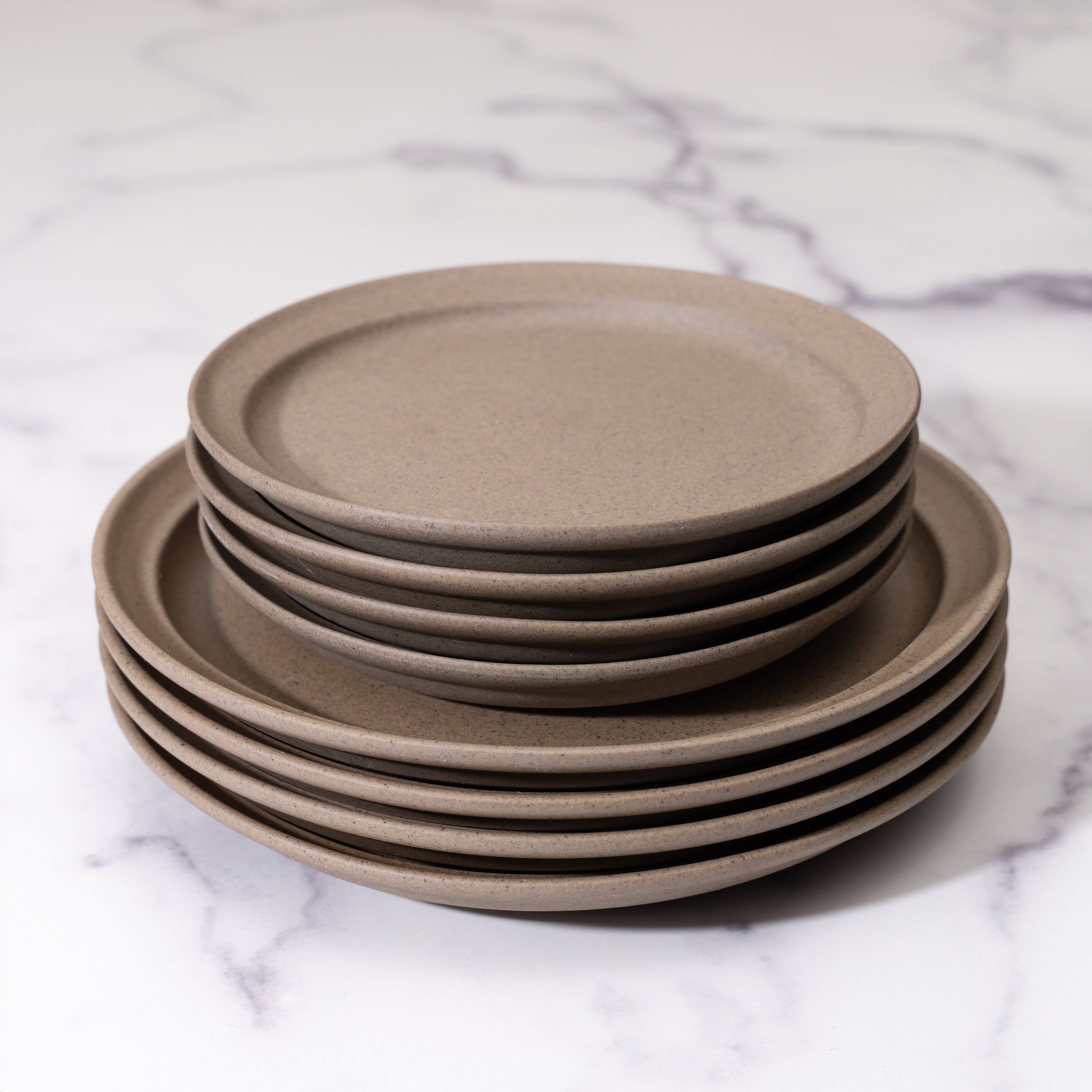 Stoneware Saucer Plates set of 4