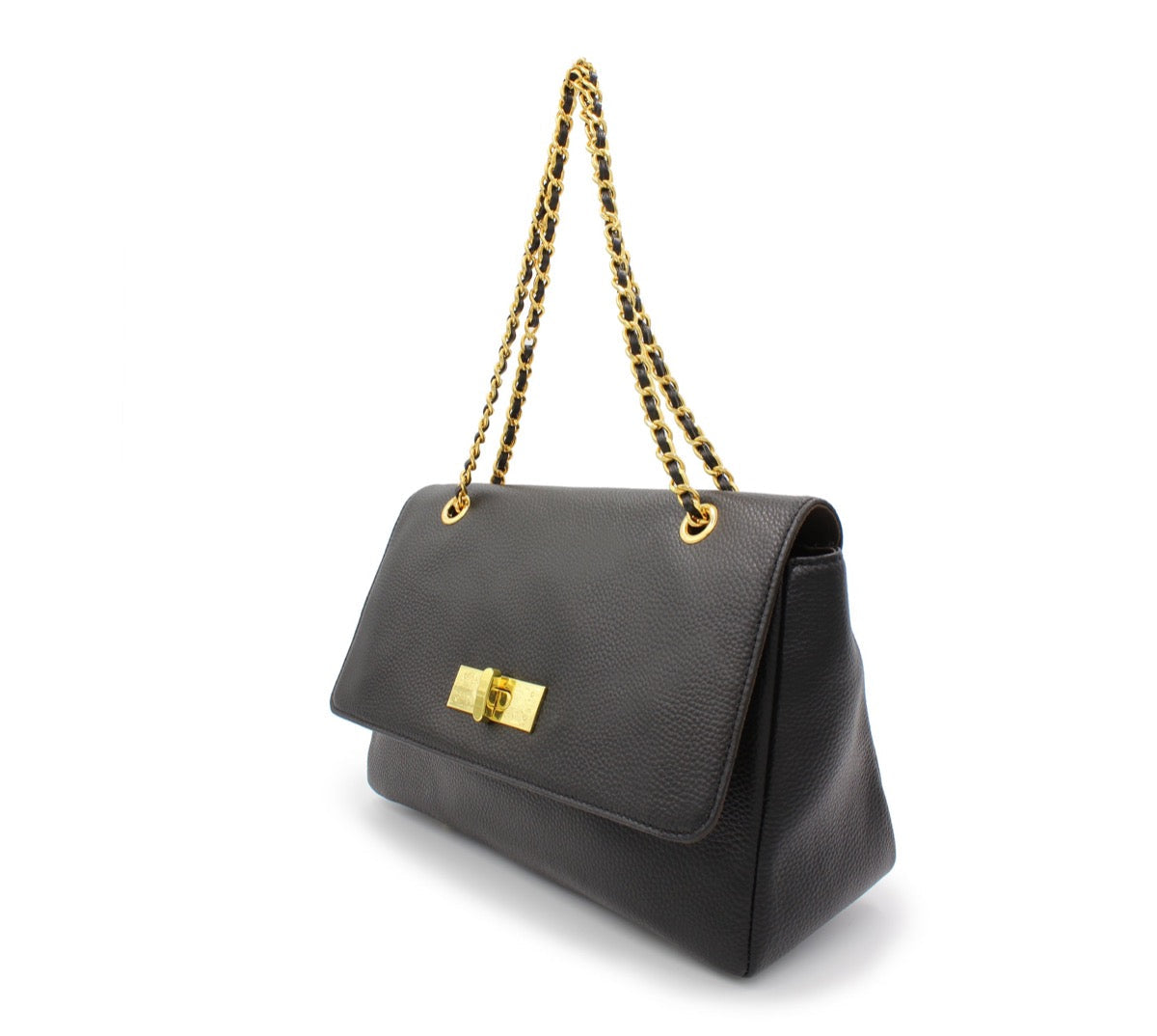 Onna Ehrlich Teni black leather shoulder bag