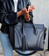 designer black handbag