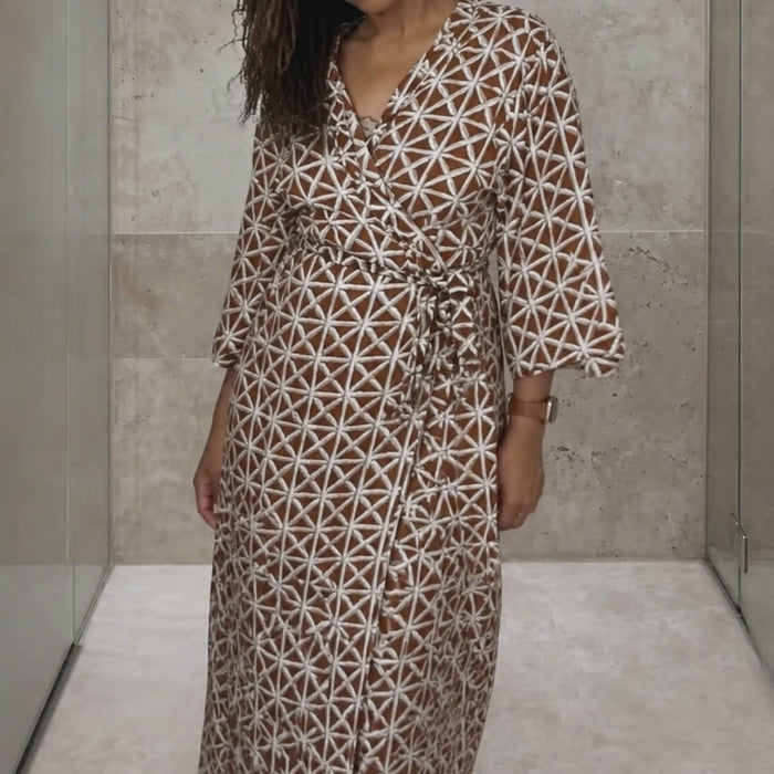 African Print Kimono Robe — styling video