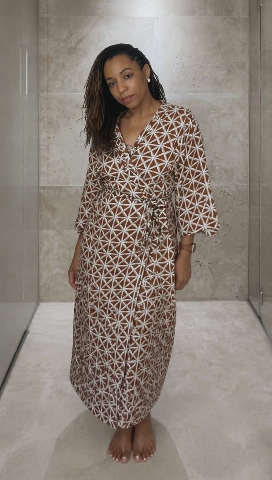 African Print Kimono Robe — styling video