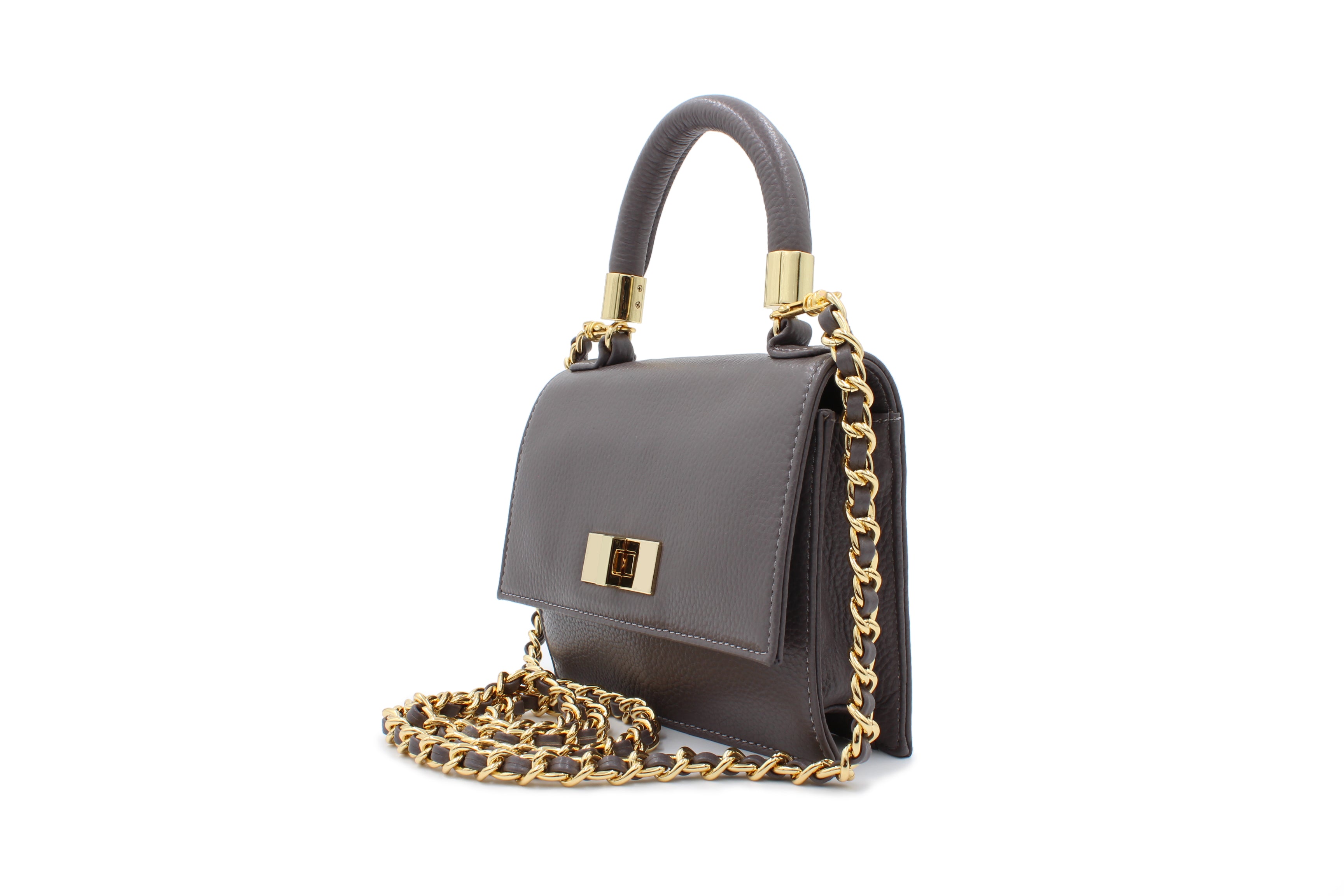 Mini Cloey  - Shitaki Pebble Leather Bag