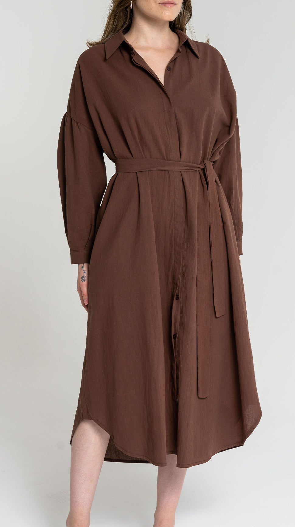 comfortable breathable loose fit linen dress