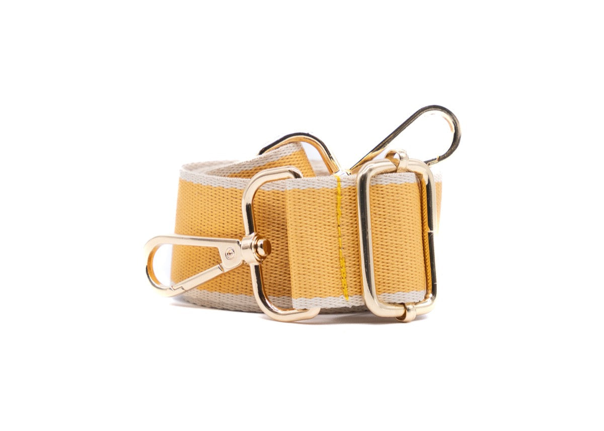 mustard removable straps showcased, capturing their premium quality and ease-of-use, ideal for switching up the look and feel of your accessories
